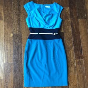 Blue Calvin Klein dress